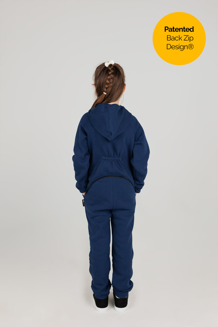 Blueberry by MANUL® - Basic BackZip Brushed Cotton Jumpsuit