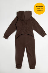 Brownie by MANUL® - Basic BackZip Brushed Cotton Jumpsuit