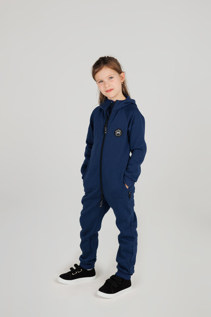 Blueberry by MANUL® - Basic BackZip Brushed Cotton Jumpsuit