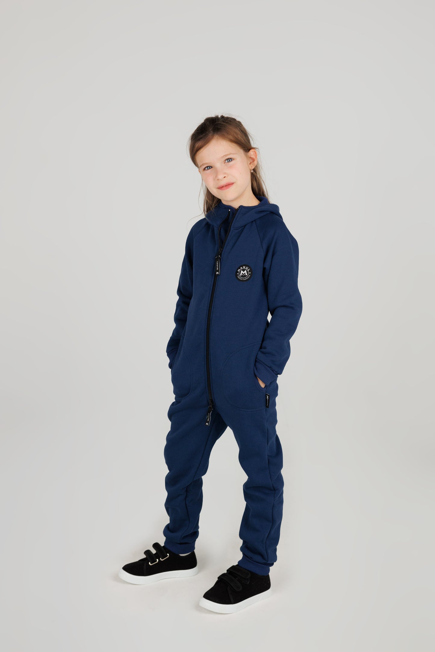 Blueberry by MANUL® - Basic BackZip Brushed Cotton Jumpsuit