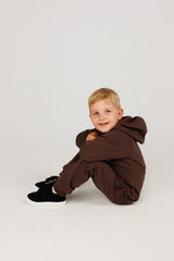 Brownie by MANUL® - Basic BackZip Brushed Cotton Jumpsuit