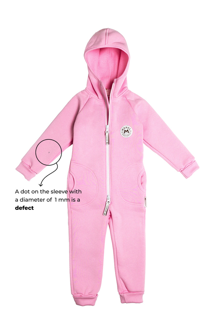 DEFECT! Flamingo by MANUL® – Basic BackZip Brushed Cotton Jumpsuit (Small spot on sleeve)