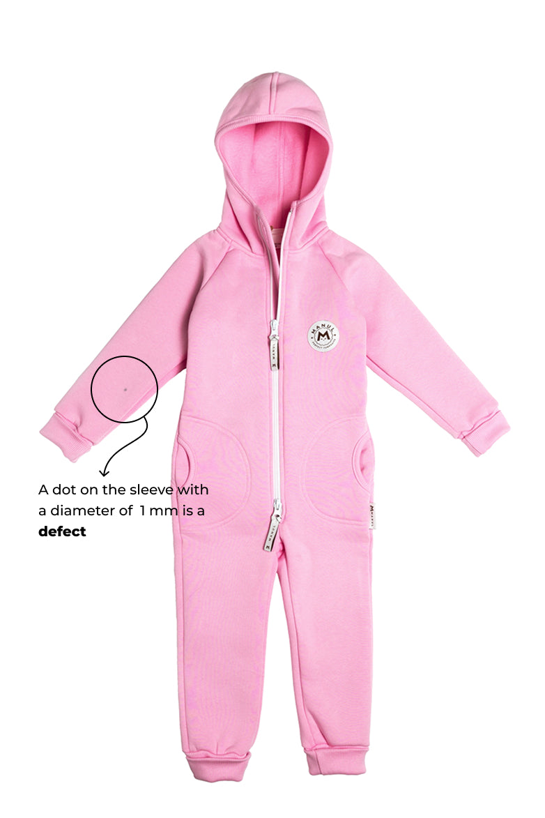 DEFECT! Flamingo by MANUL® – Basic BackZip Brushed Cotton Jumpsuit (Small spot on sleeve)