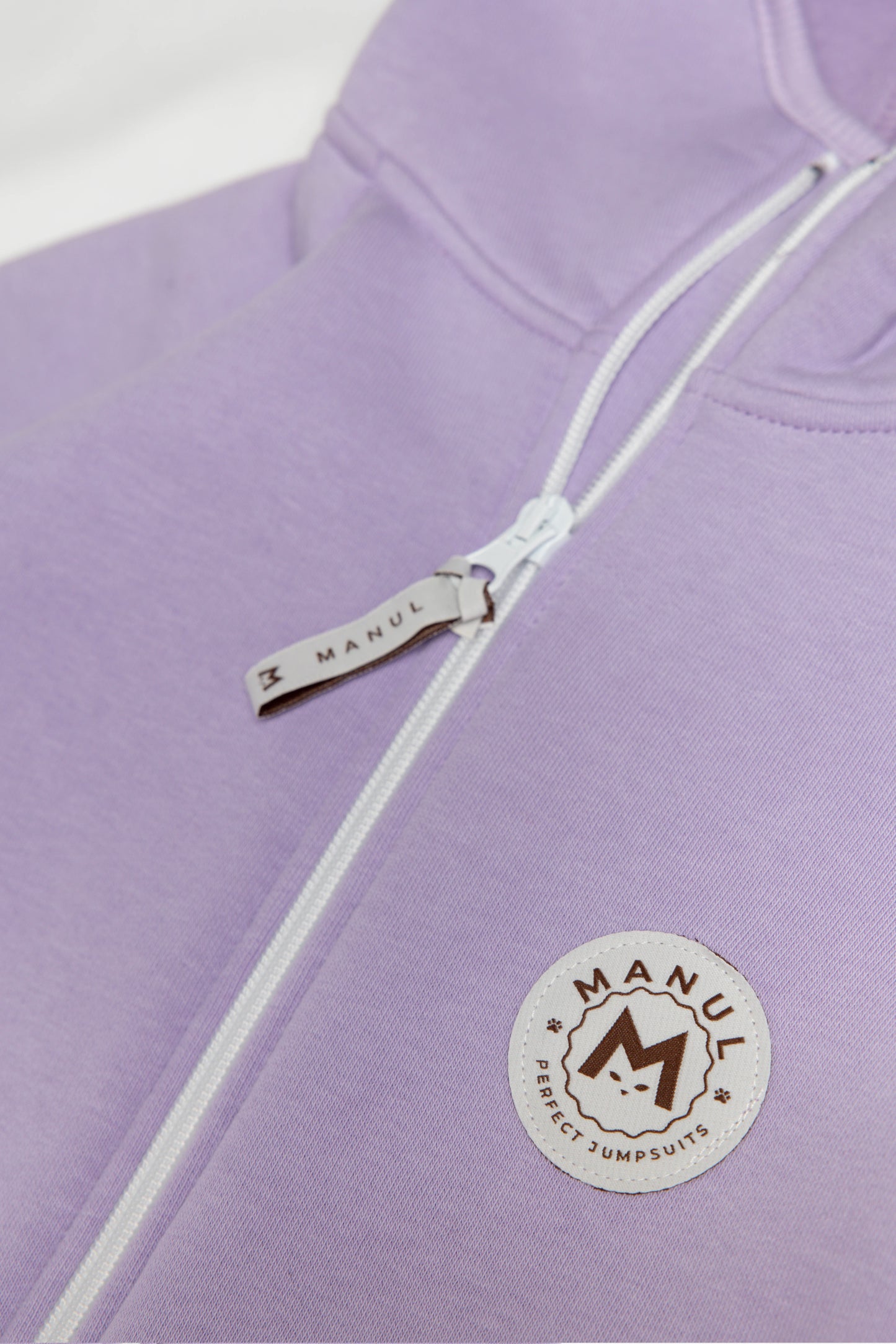 Lavender by MANUL® - Basic BackZip Brushed Cotton Jumpsuit