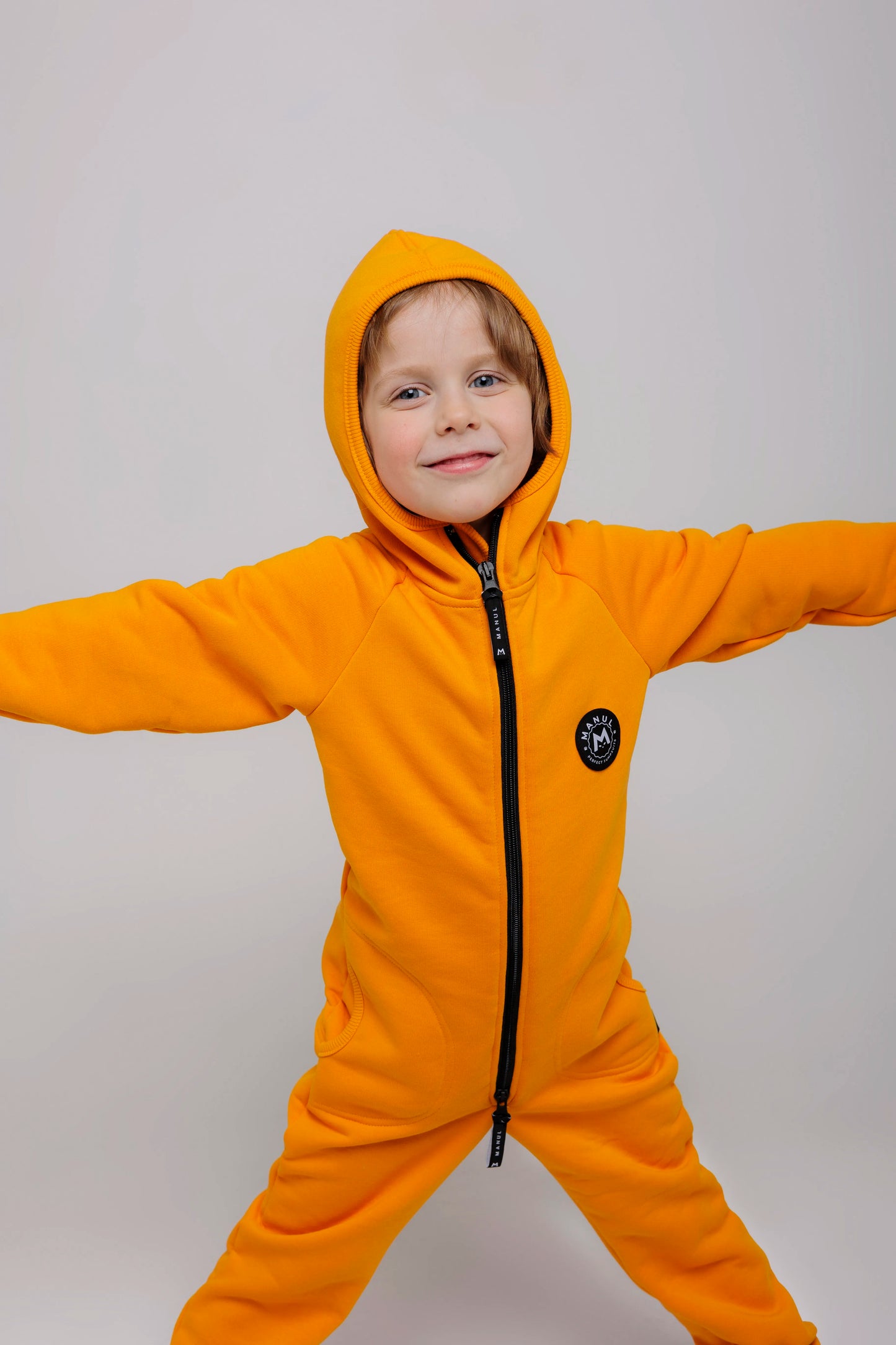 Cheddar by MANUL® – Basic BackZip Brushed Cotton Jumpsuit