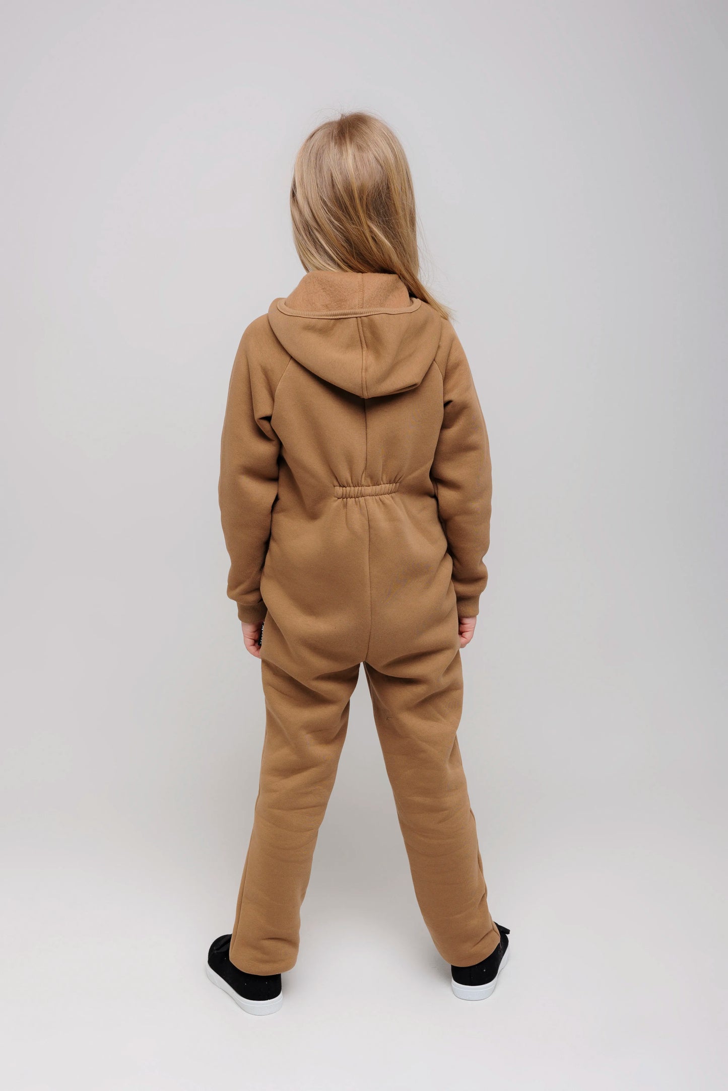 Latte by MANUL® – Basic Brushed Cotton Jumpsuit / No BackZip