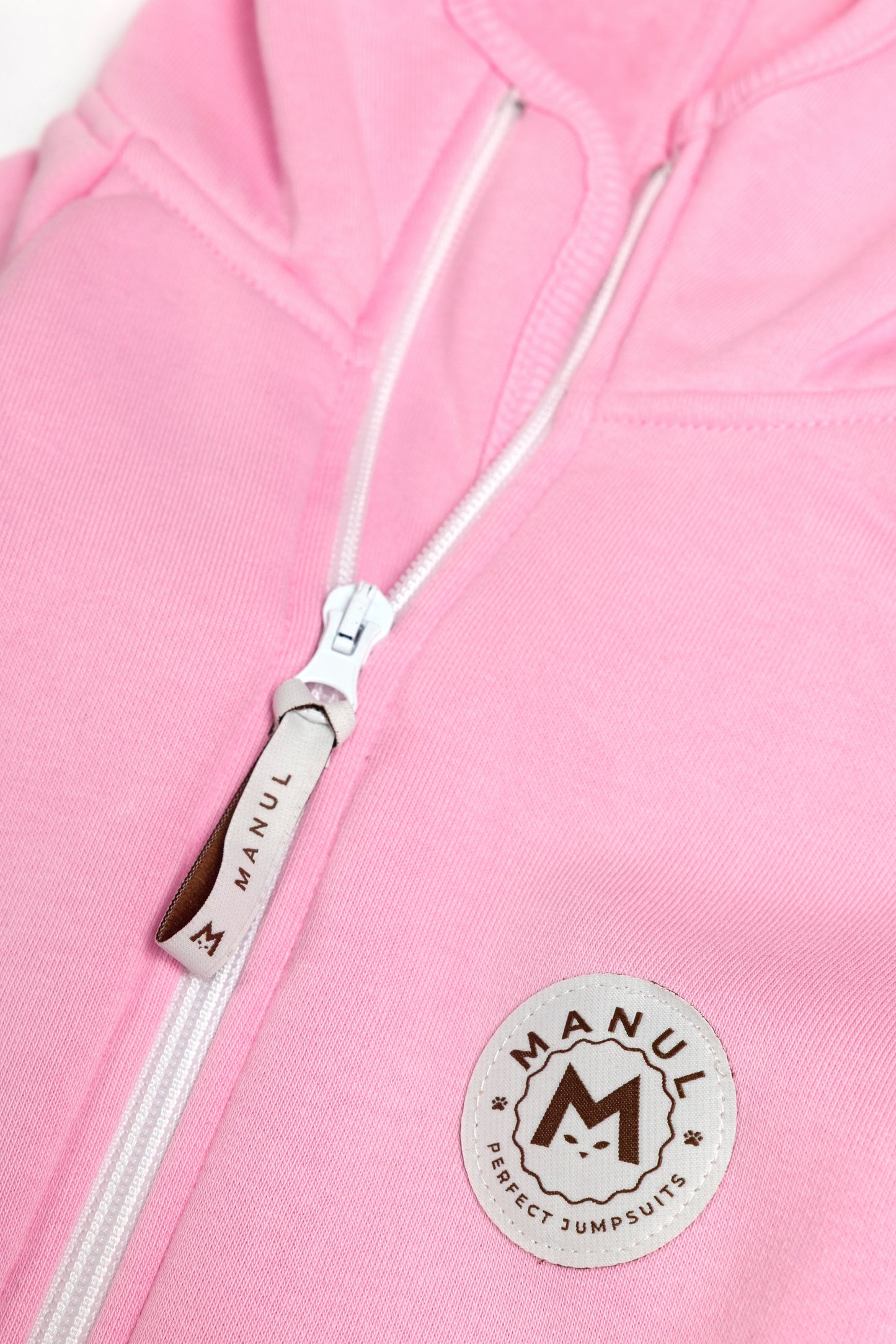 Flamingo by MANUL® - Basic BackZip Brushed Cotton Jumpsuit