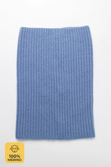 Set Sky — merino beanie & tube scarf, 100% extra fine merino wool