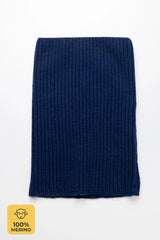 Set Navy — merino beanie & tube scarf, 100% extra fine merino wool