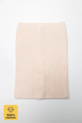 Set Vanilla — merino beanie & tube scarf, 100% extra fine merino wool