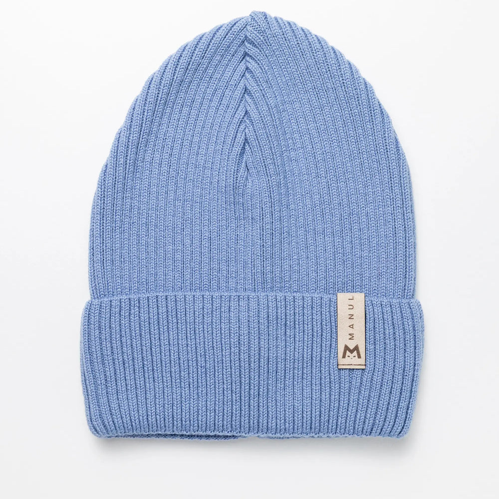 
                      
                        Set Sky — merino beanie & tube scarf, 100% extra fine merino wool
                      
                    