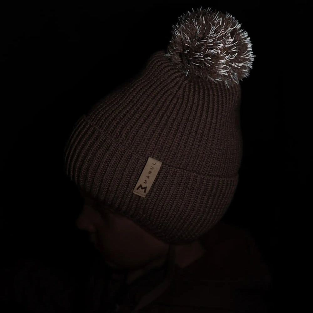 
                      
                        Winter beanie Blush — 100% extra fine merino wool, wool-fleece lined, reflective pom-pom
                      
                    