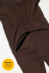 Brownie by MANUL® - Basic BackZip Brushed Cotton Jumpsuit