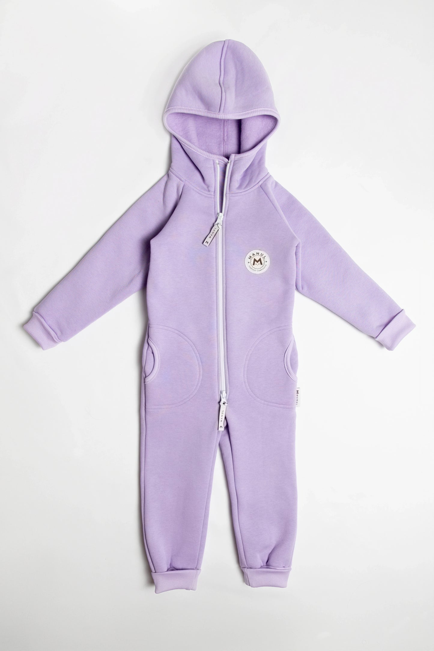Lavender by MANUL® - Basic BackZip Brushed Cotton Jumpsuit