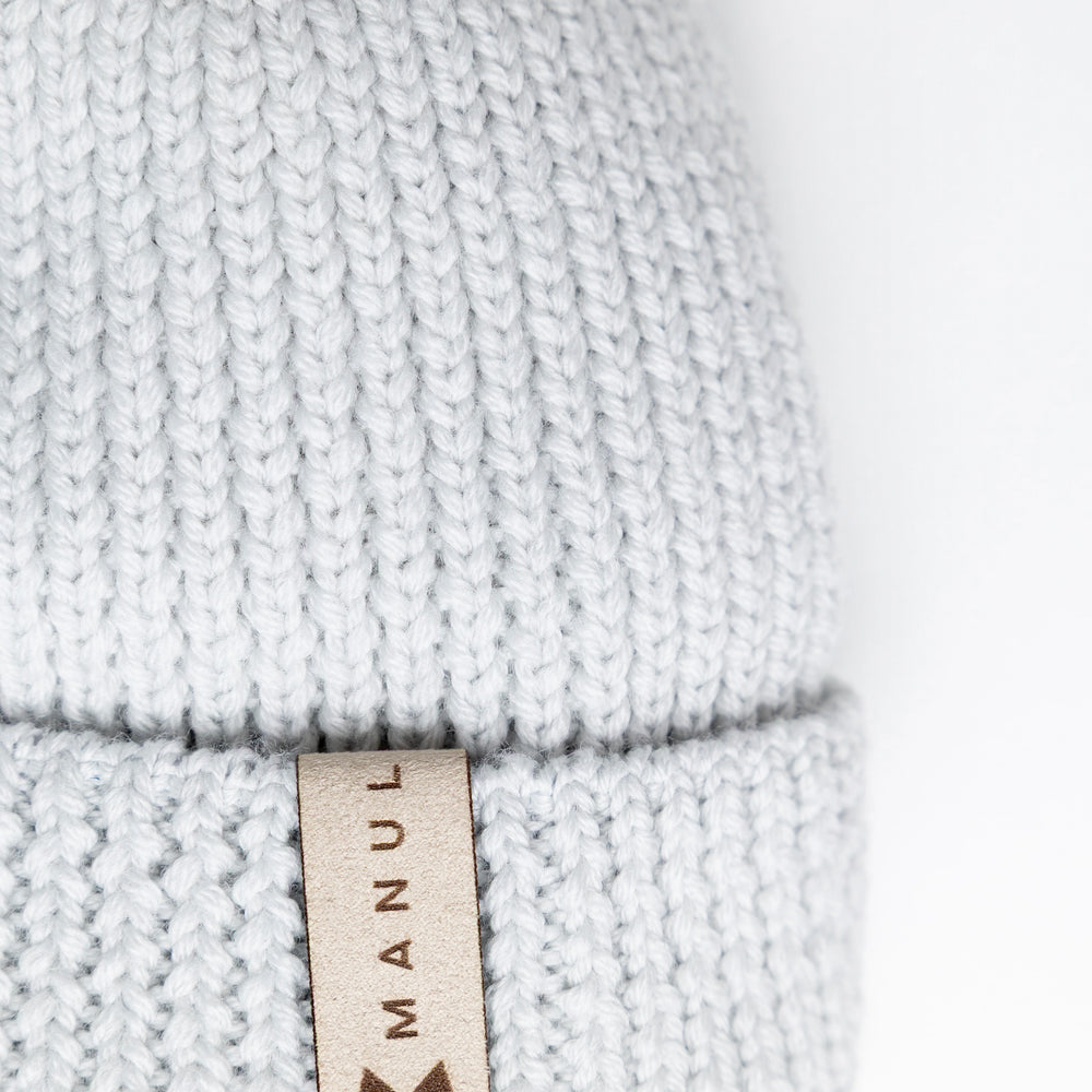 
                      
                        Winter beanie Fog — 100% extra fine merino wool, wool-fleece lined, reflective pom-pom
                      
                    