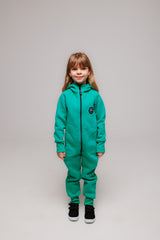 Emerald od MANUL® – Basic BackZip overal z česaného bavlneného úpletu