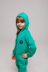 Emerald od MANUL® – Basic BackZip overal z česaného bavlneného úpletu