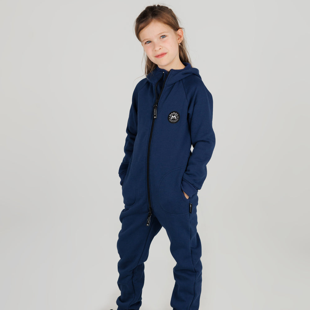 Blueberry by MANUL® - Basic BackZip Brushed Cotton Jumpsuit