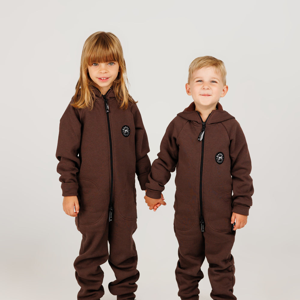 Brownie by MANUL® - Basic BackZip Brushed Cotton Jumpsuit