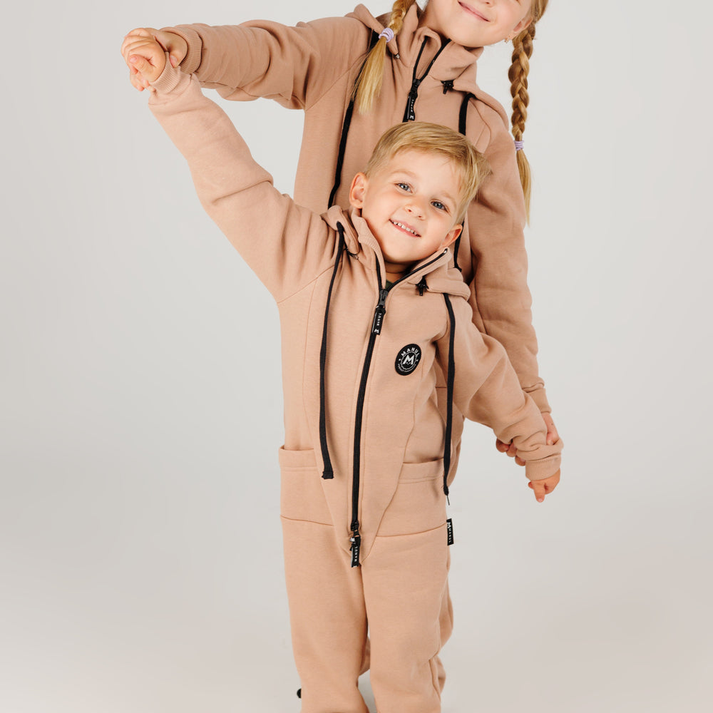 Biscuit by MANUL® - Smart BackZip Brushed Cotton Jumpsuit