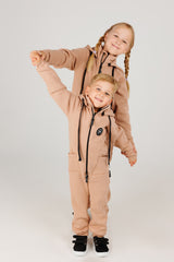 Biscuit by MANUL® - Smart BackZip Brushed Cotton Jumpsuit