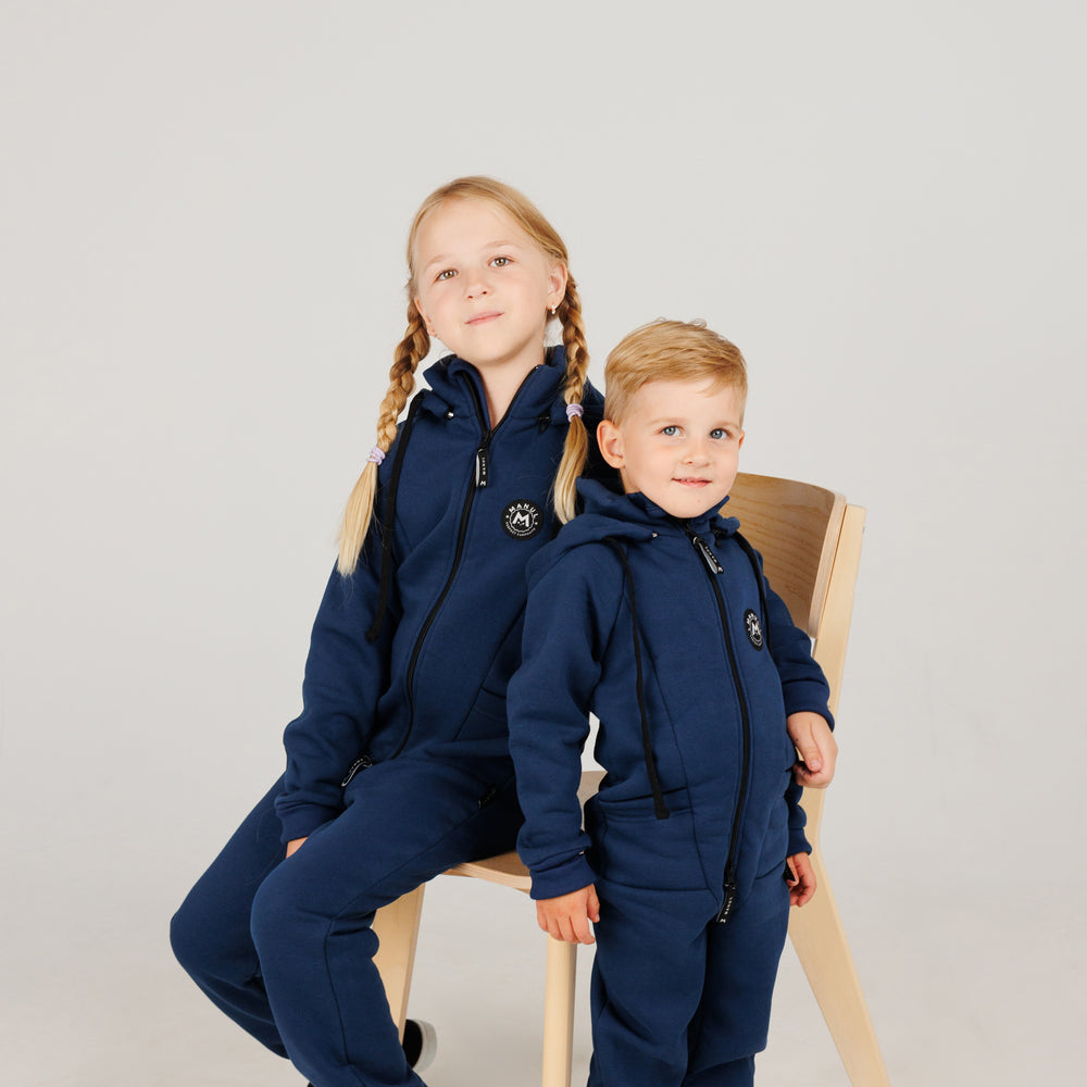 Blueberry by MANUL® – Smart Brushed Cotton Jumpsuit / No BackZip