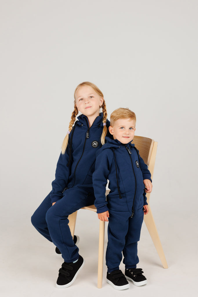 Blueberry by MANUL® – Smart Brushed Cotton Jumpsuit / No BackZip