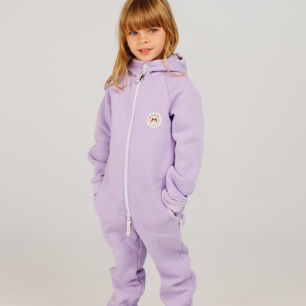 Lavender by MANUL® - Basic BackZip Brushed Cotton Jumpsuit