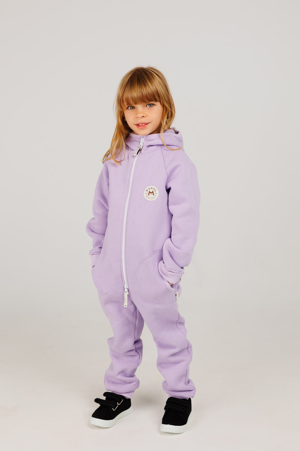 Lavender by MANUL® - Basic BackZip Brushed Cotton Jumpsuit