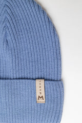 Set Sky — merino beanie & tube scarf, 100% extra fine merino wool