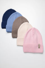 Set Sky — merino beanie & tube scarf, 100% extra fine merino wool