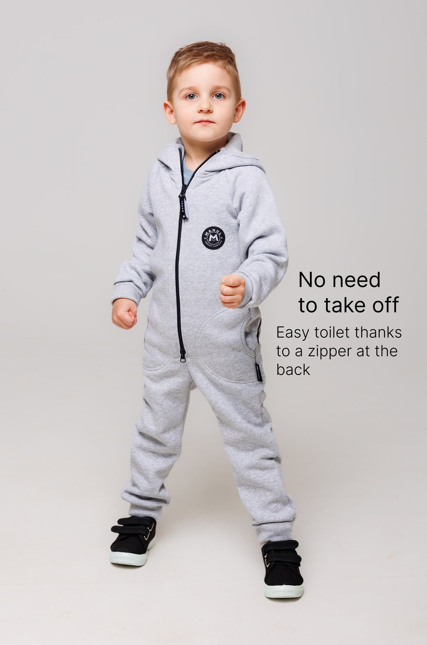 BackZip bavlněný overal — Cloud