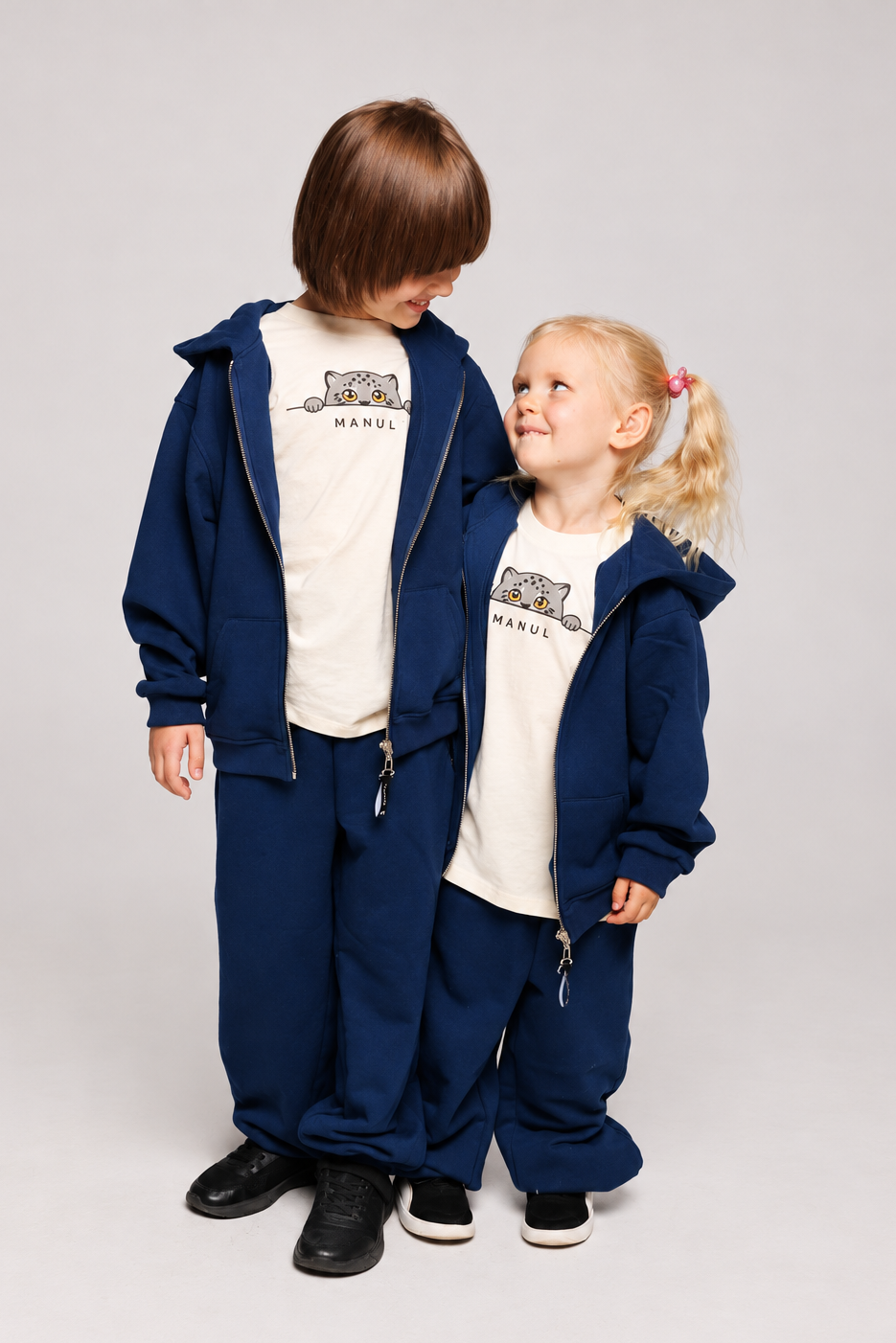 Leka Oversized Cotton Set — Blueberry