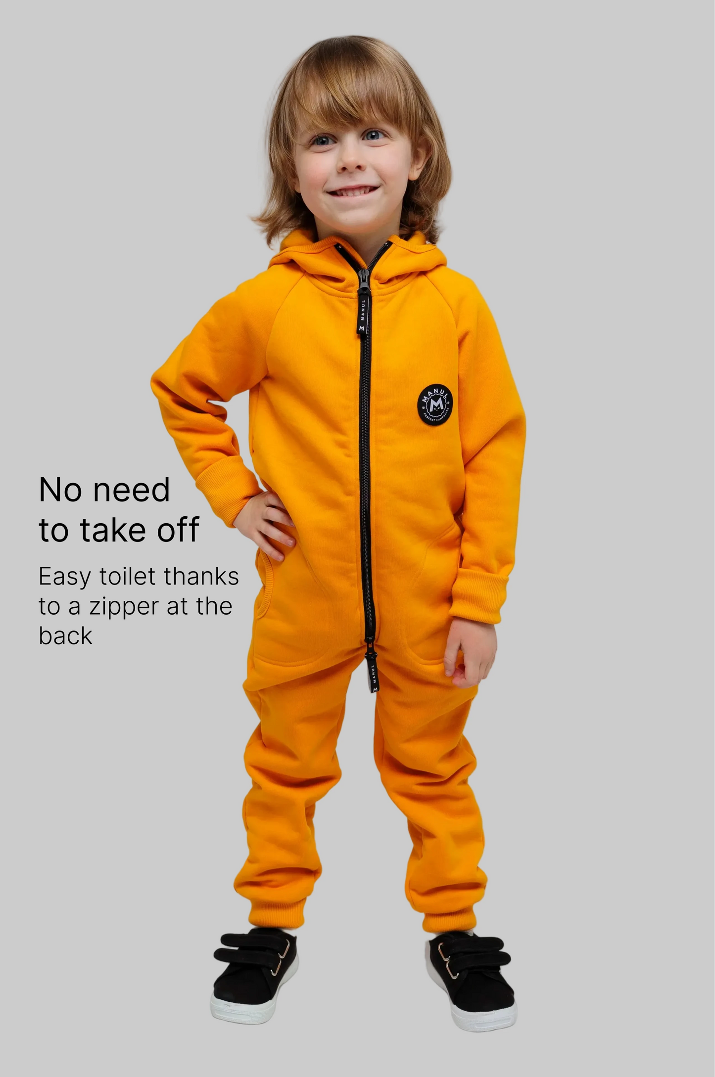 BackZip Cotton Jumpsuit — Cheddar