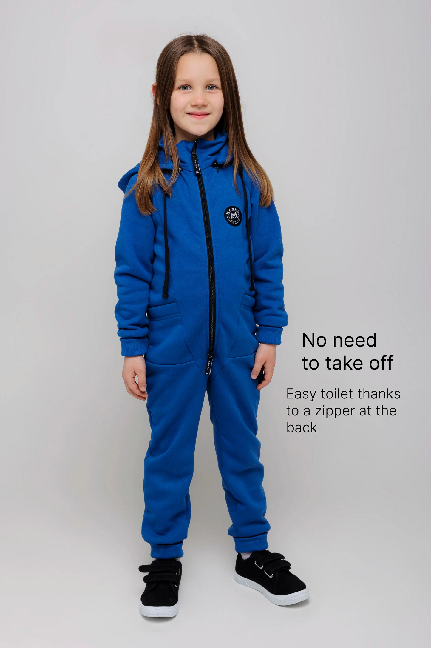 BackZip Cotton Jumpsuit — Ocean