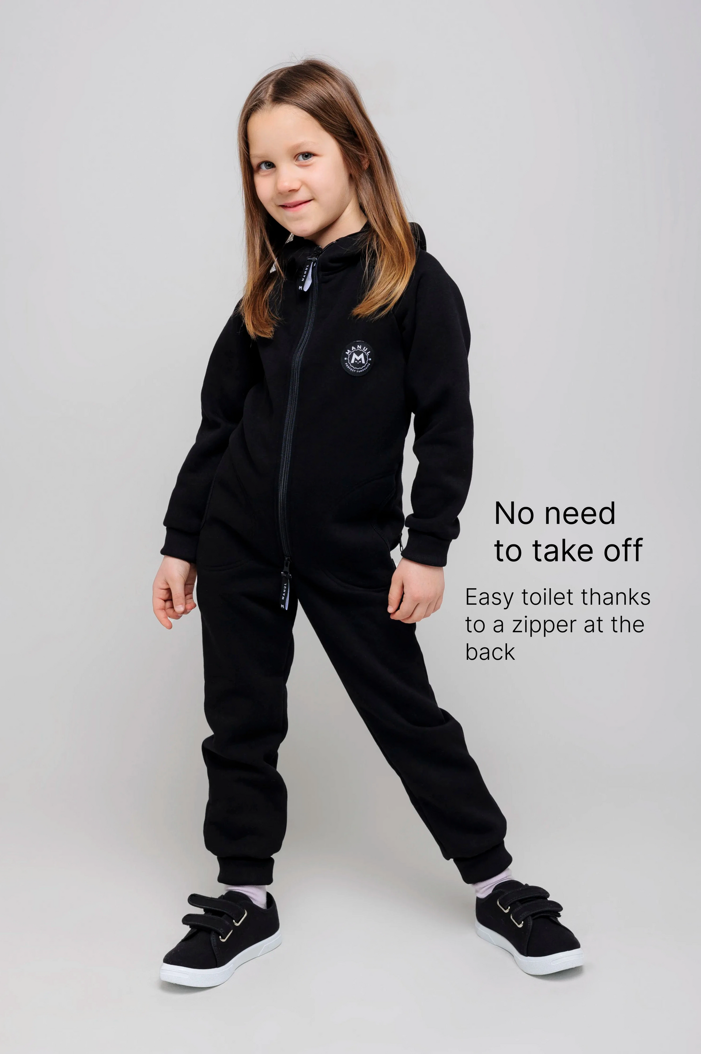 BackZip Cotton Jumpsuit — Ninja