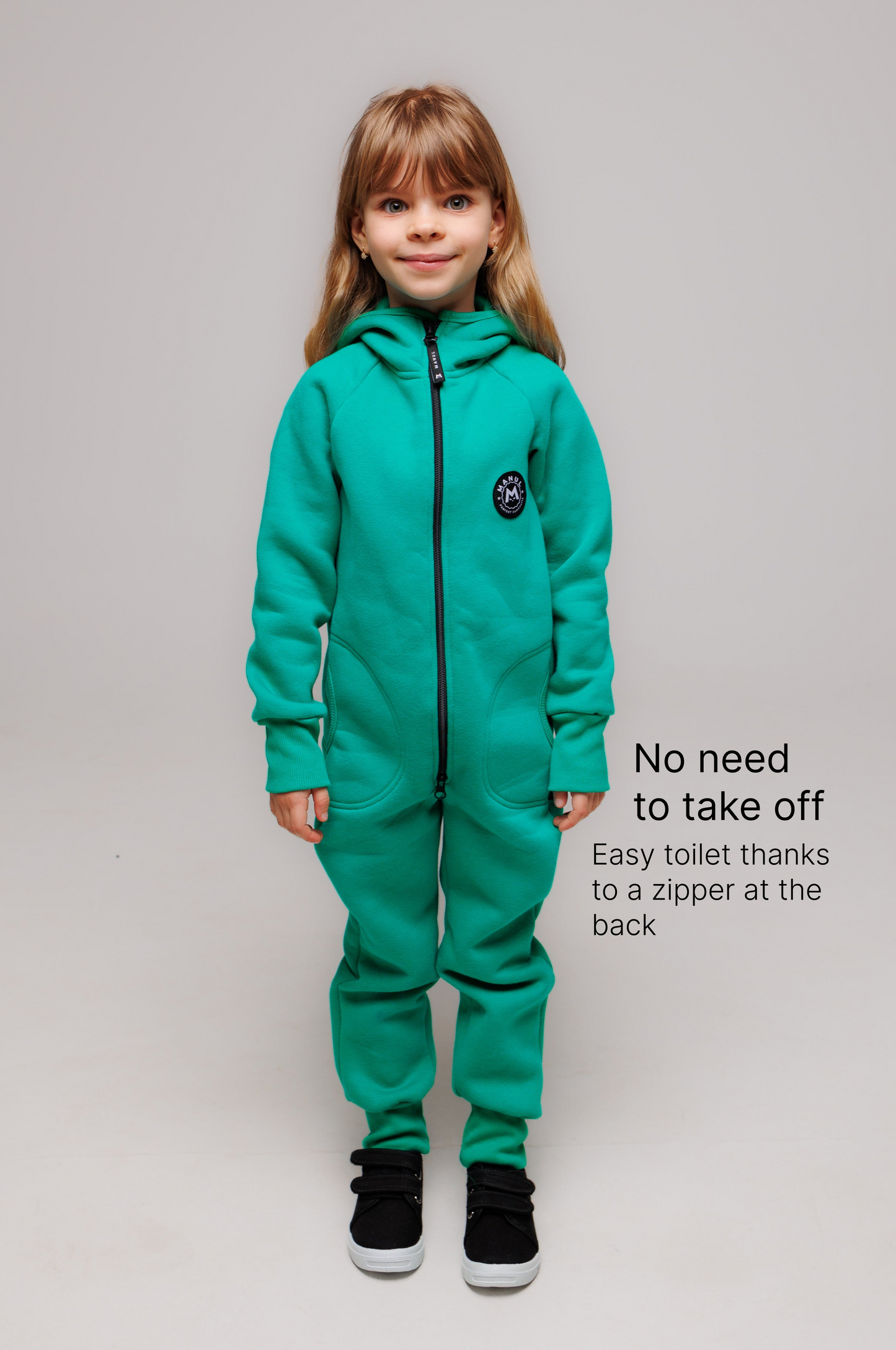 BackZip bavlněný overal — Emerald