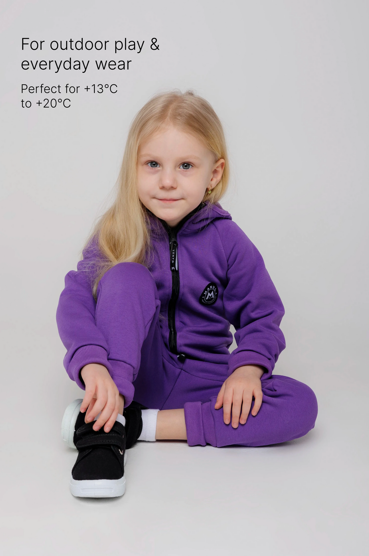 BackZip bavlněný overal — Grape