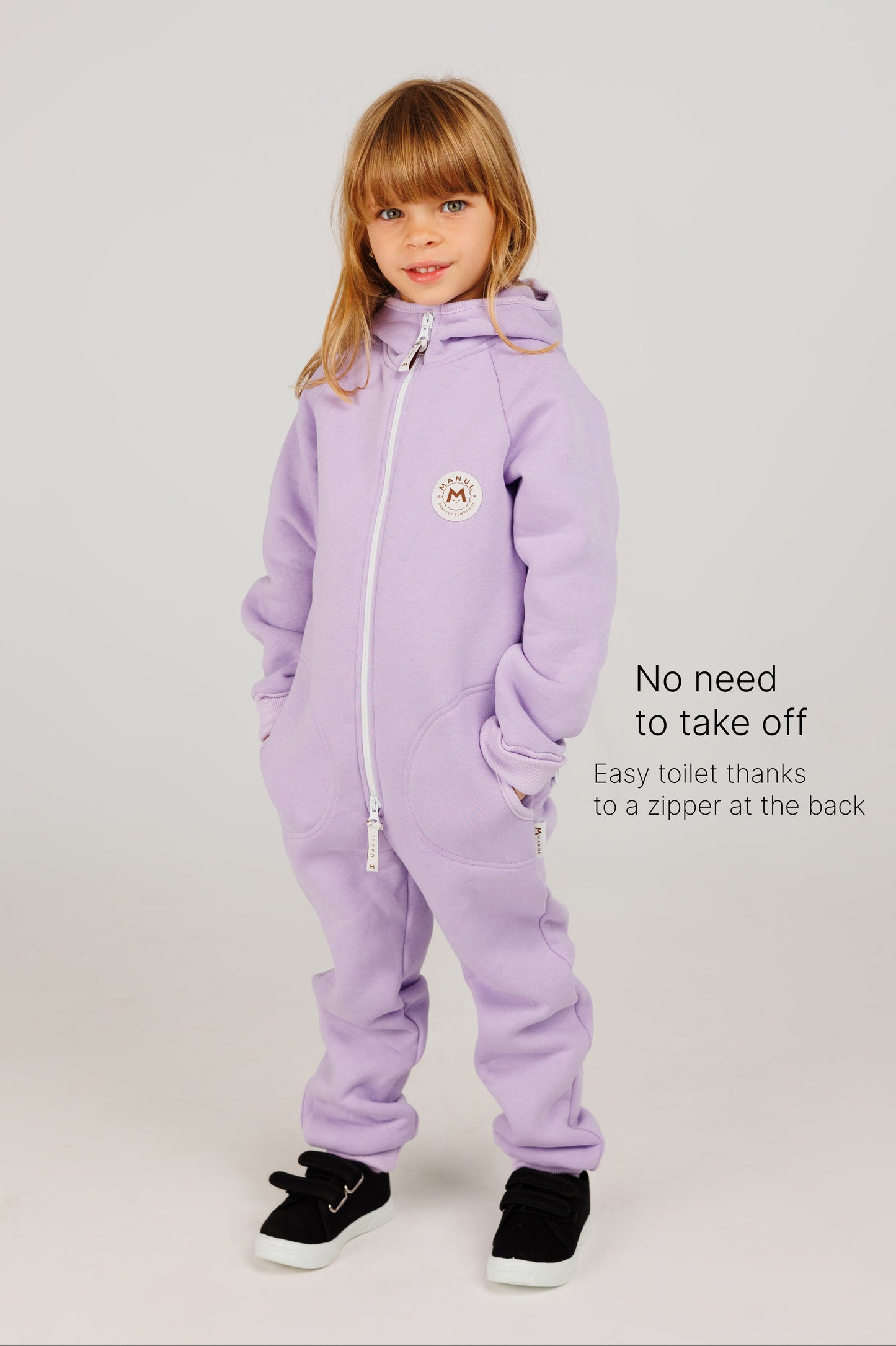 BackZip Cotton Jumpsuit — Lavender
