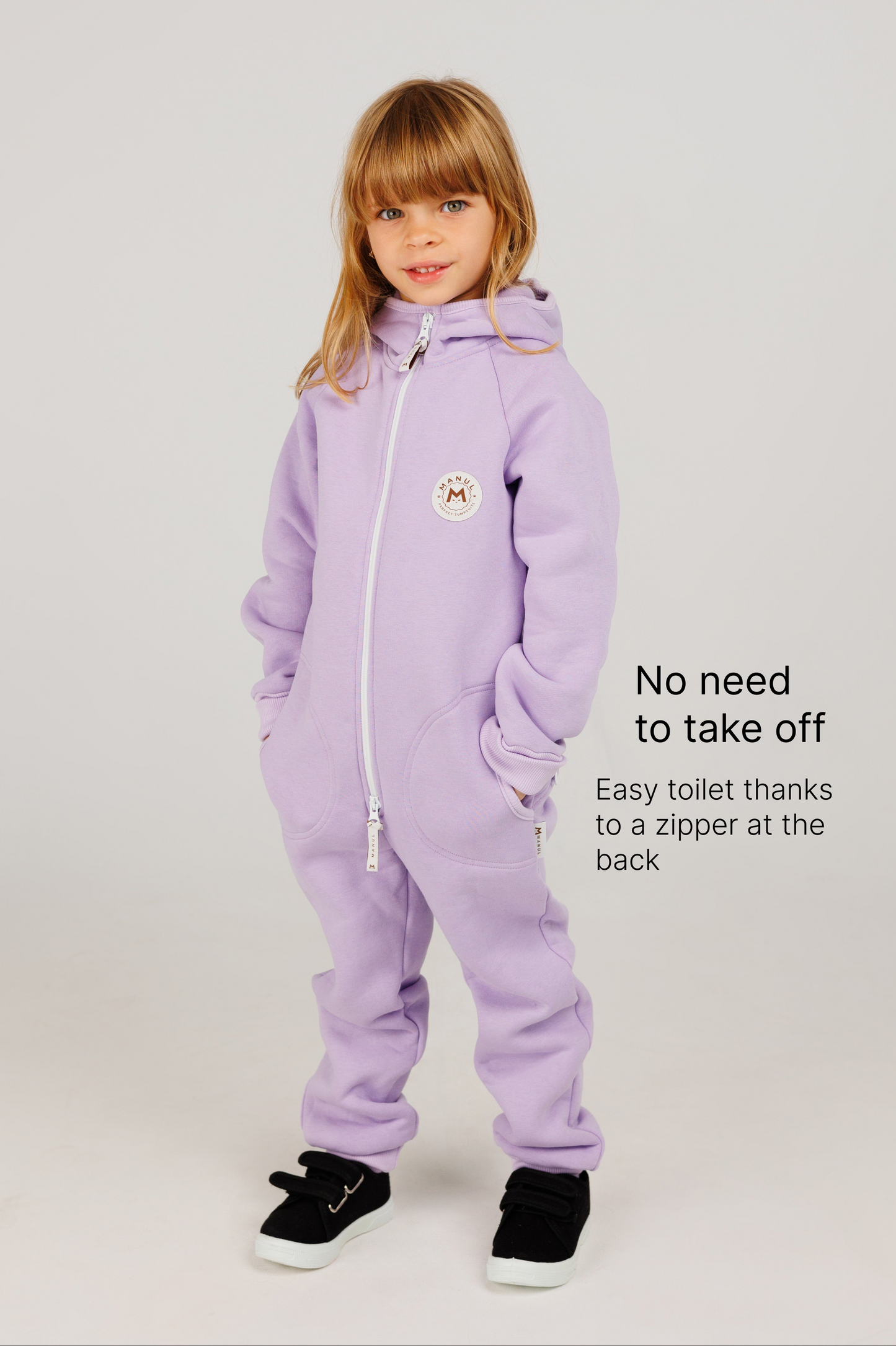 BackZip Cotton Jumpsuit — Lavender
