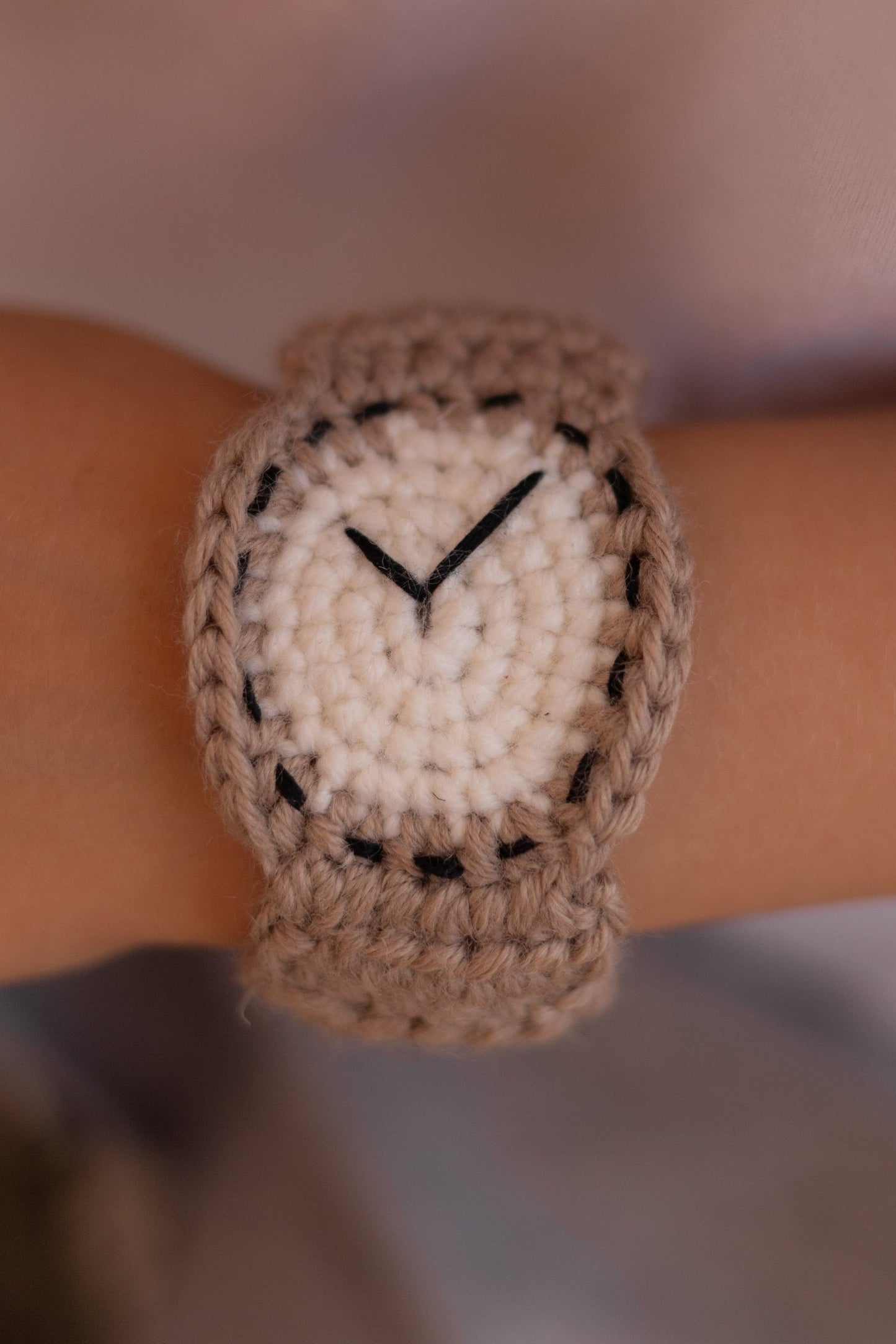 Hand-Knitted Watch — Morning Mist