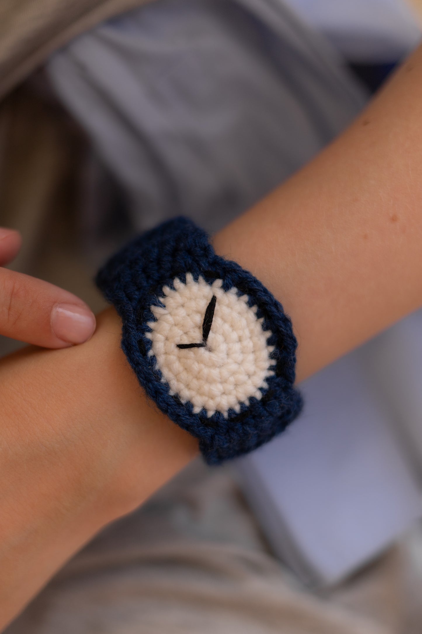 Hand-Knitted Watch — Starry Night