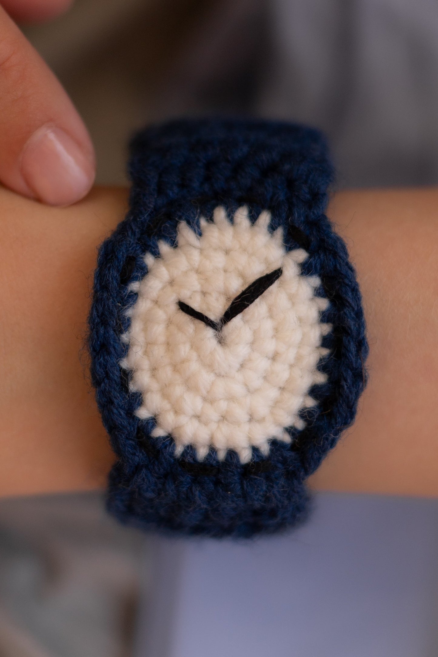 Hand-Knitted Watch — Starry Night