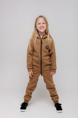 Latte by MANUL® – Basic Brushed Cotton Jumpsuit / No BackZip