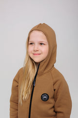 Latte by MANUL® – Basic Brushed Cotton Jumpsuit / No BackZip