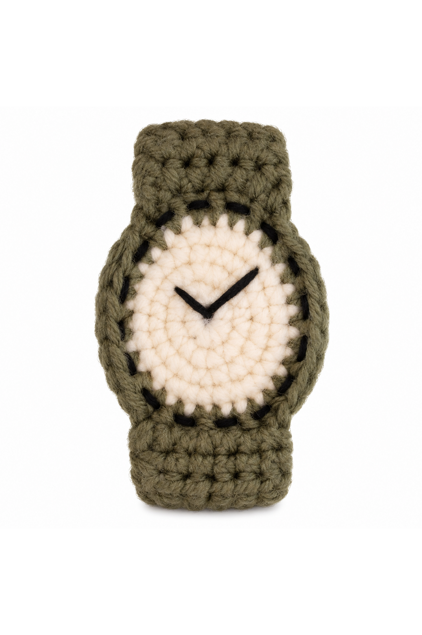Handgestrickte Uhr — Wiesenspaziergang