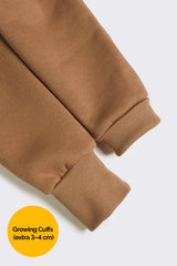 Latte by MANUL® – Basic Brushed Cotton Jumpsuit / No BackZip