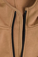 Latte by MANUL® – Basic Brushed Cotton Jumpsuit / No BackZip