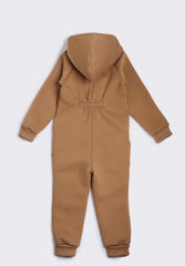 Latte by MANUL® – Basic Brushed Cotton Jumpsuit / No BackZip
