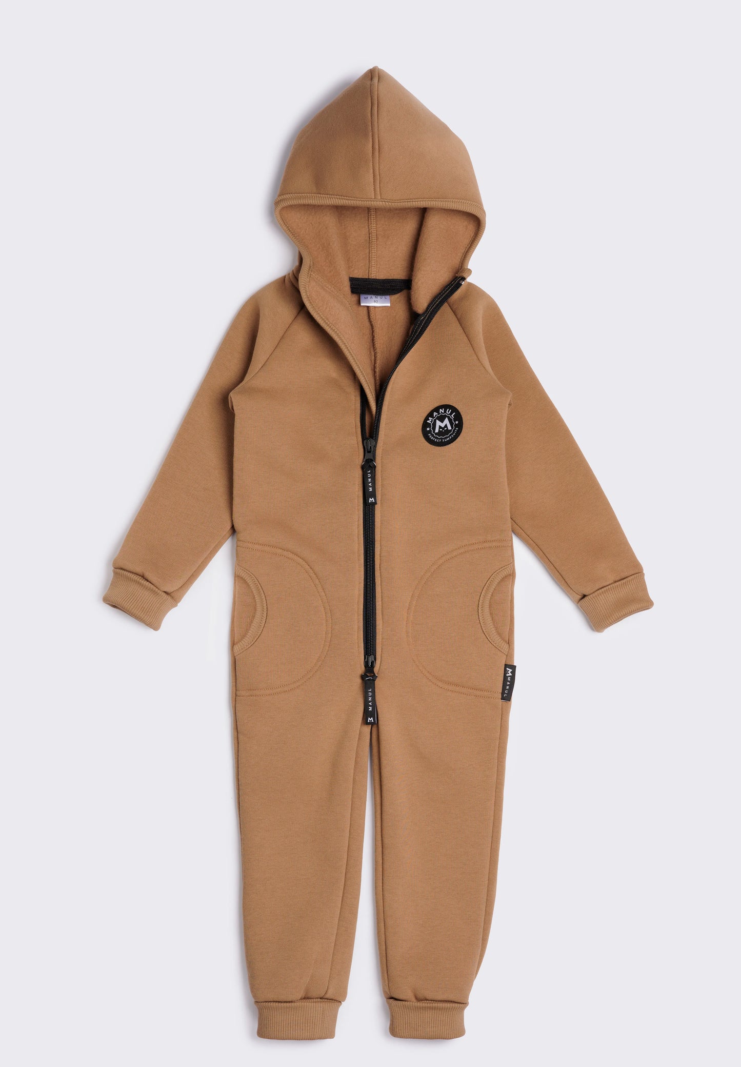 Latte by MANUL® – Basic Brushed Cotton Jumpsuit / No BackZip